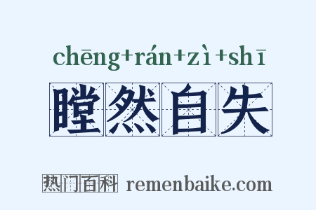 瞠然自失是什么意思的图片